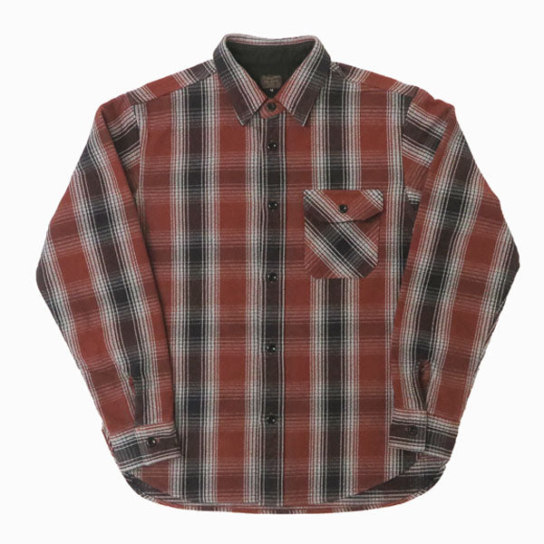 デラックスウェア DELUXEWARE OMBRE HEAVY NEL SHIRT オンブレー ヘビー ネルシャツ ユニオンスペシャル HV-59 【2025年秋冬新作】