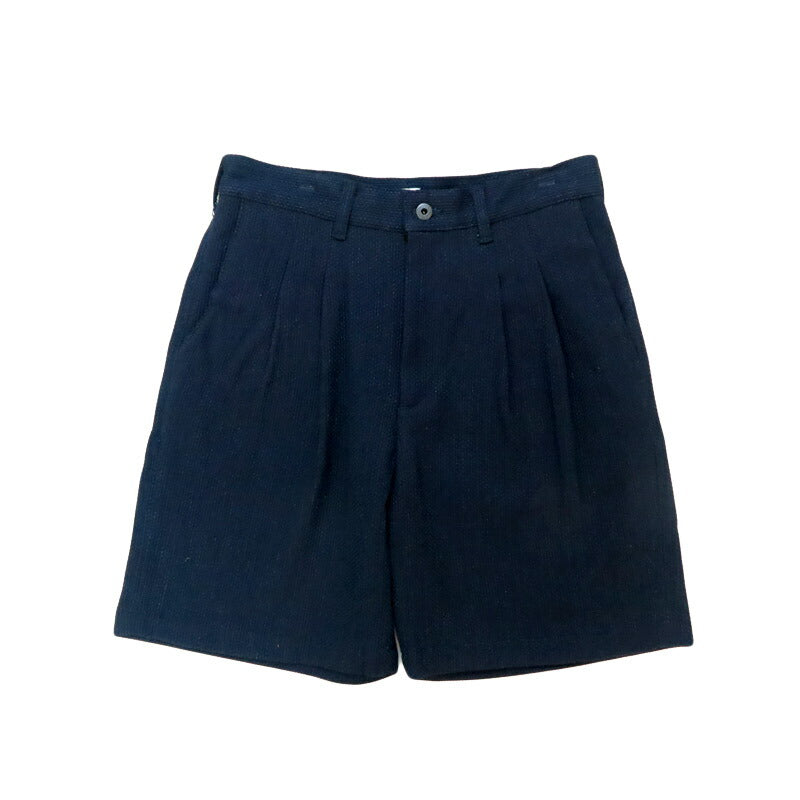 JAPAN BLUE JEANS ジャパンブルージーンズ 11oz インディゴ刺子 タックショーツ ショートパンツ ハーフパンツ JBSP1004 【2025年春夏新作】