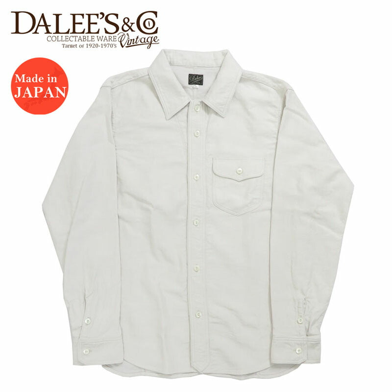 DALLES & CO ダリーズ&コー 長袖 20's ジェリコ シャツ "20s Jelico shirt" Jelico デラックスウェア DELUXEWARE【2024-25年秋冬新作】