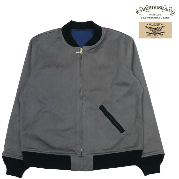 John Gluckow ジョング ラッコー by WAREHOUSE ウエアハウス リバーシブル カデット バーシティ ジャケット JG-24 【2024-25年秋冬新作】