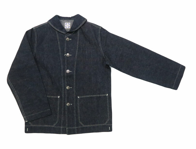 John Gluckow ジョングラッコー by WAREHOUSE ウエアハウス Lot JG-27 1920s セイラー ブラウス デニム カバーオール無地 インディゴ 【2025年秋冬新作】