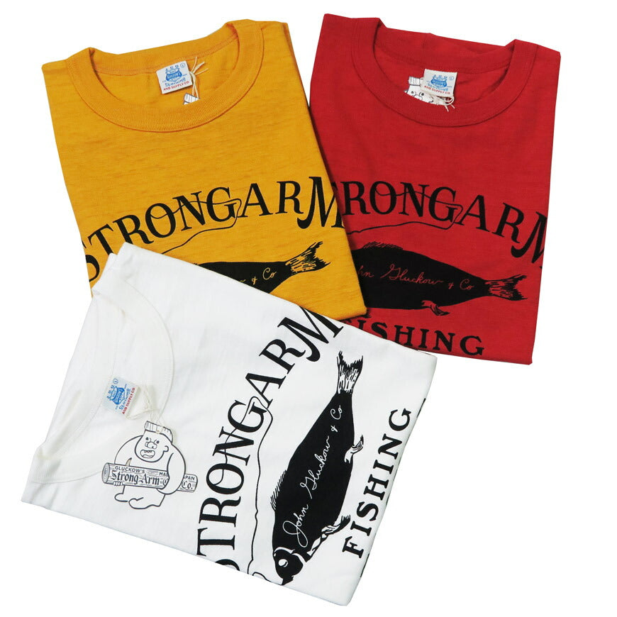 John Gluckow ジョングラッコー 半袖 Tシャツ Fishing ウェアハウス WAREHOUSE JG-CS06 【2025春夏新作】