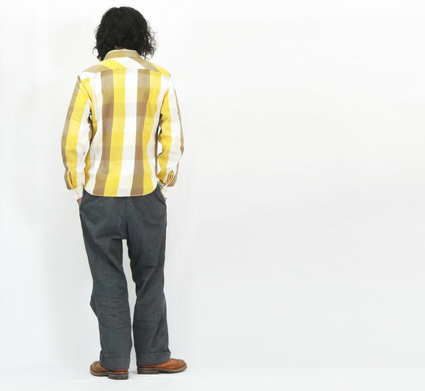 JELADO ジェラード 長袖 フランネル シャツ ショート丈 サイズS~XL Unionworkers Shirt Short チェック柄 JP02125 【2024-25年秋冬新作】