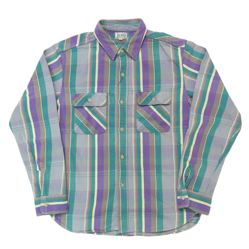 JELADO ジェラード 長袖 フランネル シャツ レギュラー丈 Unionworkers Shirt Regular チェック柄 JP12108 【2025年秋冬新作】