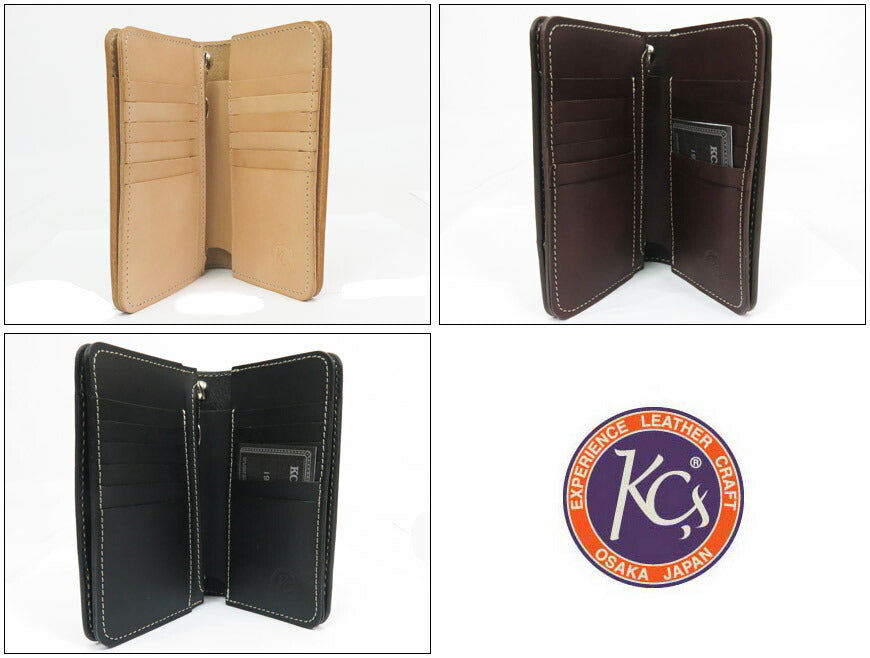 KC’S ケーシーズ レザー ロングビルフォールド ウォレット エレノア カウハイド 牛革 財布 KIB050【2025年春夏新作】