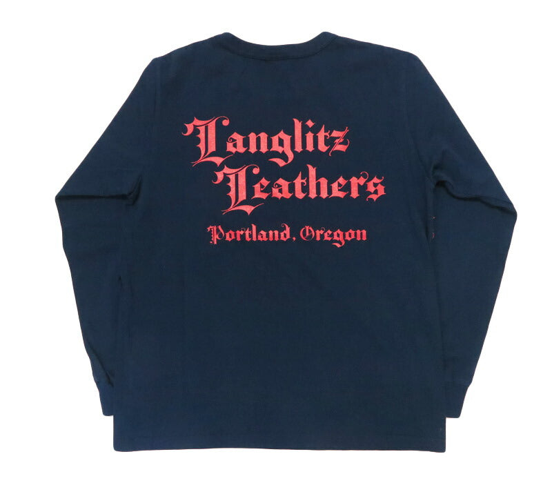 ラングリッツレザーズ Langlitz Leathers 長袖 Tシャツ ロゴプリント 日本製 LLC-004 LL311【2025年秋冬新作】