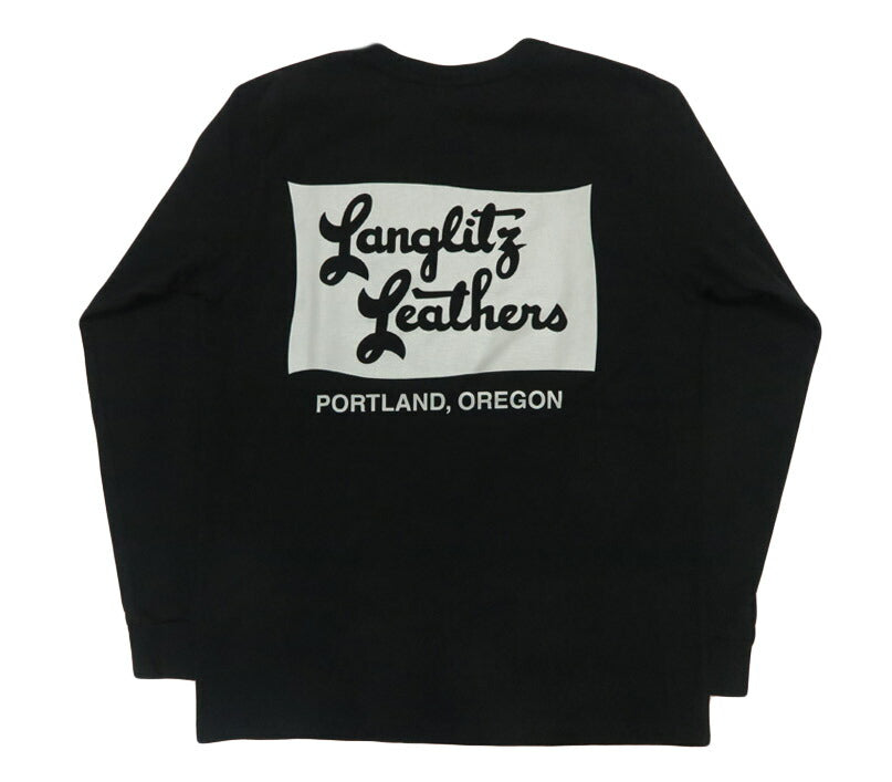 ラングリッツレザーズ Langlitz Leathers 長袖 Tシャツ ロゴプリント 日本製 LLC-004 TYPE-A Flag【2025年秋冬新作】