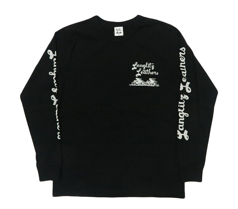 ラングリッツレザーズ Langlitz Leathers 長袖 Tシャツ ロゴプリント 日本製 LLC-004 TYPE-A Flag【2025年秋冬新作】