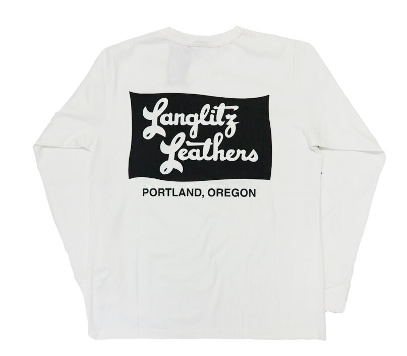 ラングリッツレザーズ Langlitz Leathers 長袖 Tシャツ ロゴプリント 日本製 LLC-004 TYPE-A Flag【2025年秋冬新作】