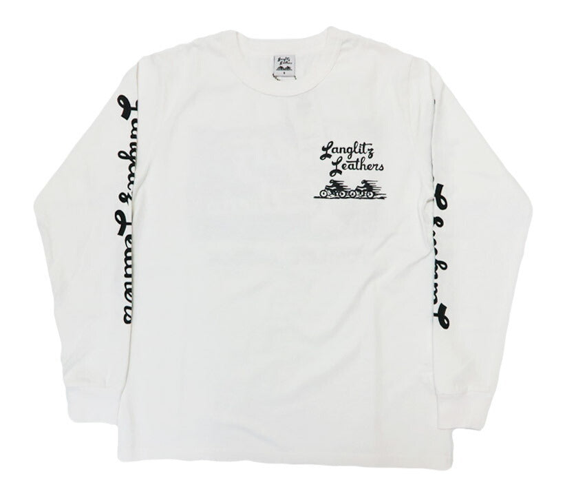 ラングリッツレザーズ Langlitz Leathers 長袖 Tシャツ ロゴプリント 日本製 LLC-004 TYPE-A Flag【2025年秋冬新作】