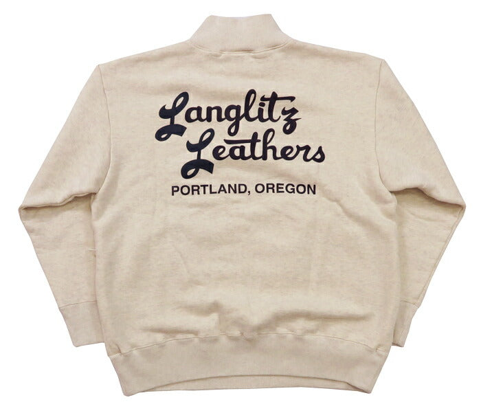ラングリッツレザーズ Langlitz Leathers ハーフジップ スウェット Sweat Shirt LLC-010 TypeA 【2024-25年秋冬新作】