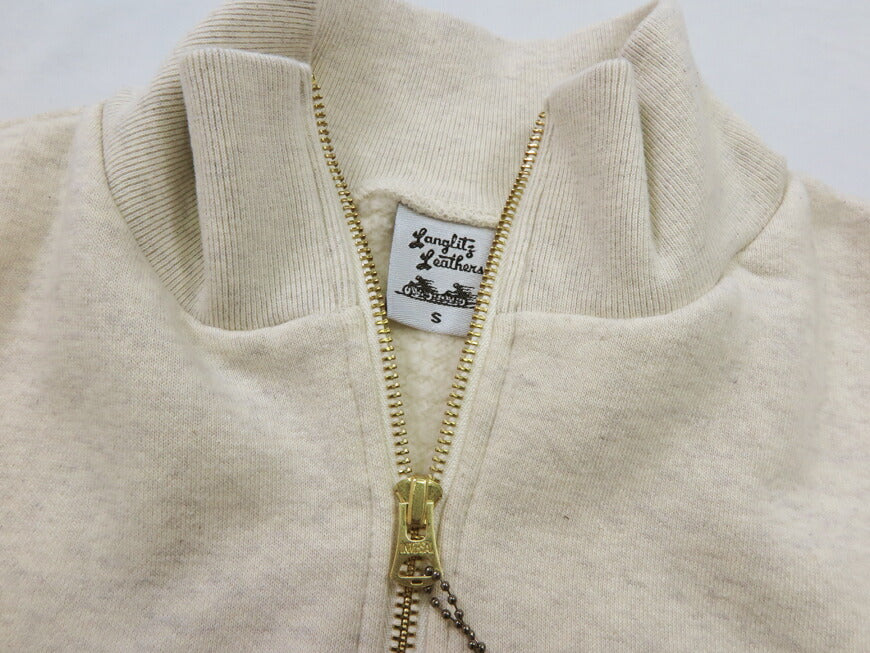 ラングリッツレザーズ Langlitz Leathers ハーフジップ スウェット Sweat Shirt LLC-010 TypeA 【2024-25年秋冬新作】