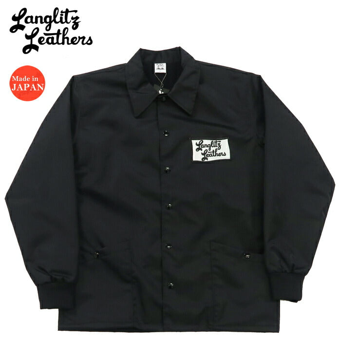 ラングリッツレザーズ Langlitz Leathers ヘビーナイロンツイル ウインドブレーカー LLJ-003 Type-A Flag Patch コーチジャケット 【2024-25年秋冬新作】