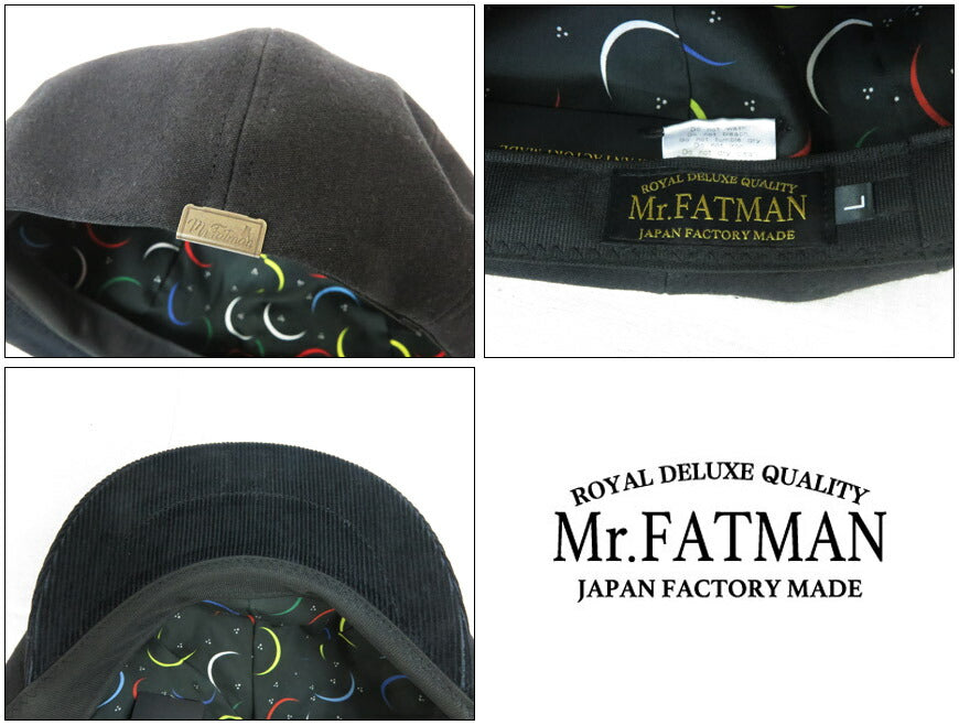 Mr.FATMANミスターファットマン 帽子 MOLESKIN BEAK HUNTING モールスキン ハンティング キャスケット 5253002【2025年秋冬新作】