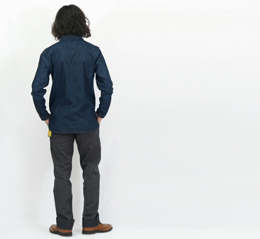 ORGUEIL オルゲイユ 7oz デニム 長袖 ショールカラー シャツ OR-5107 【2024-25年秋冬新作】