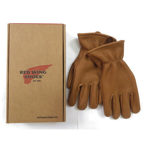 REDWING レッドウィング グローブ 手袋 ナツメグバックスキン 鹿革 裏地付き Gloves Lined Nutmeg Buckskin 95230 【2024-25年秋冬新作】