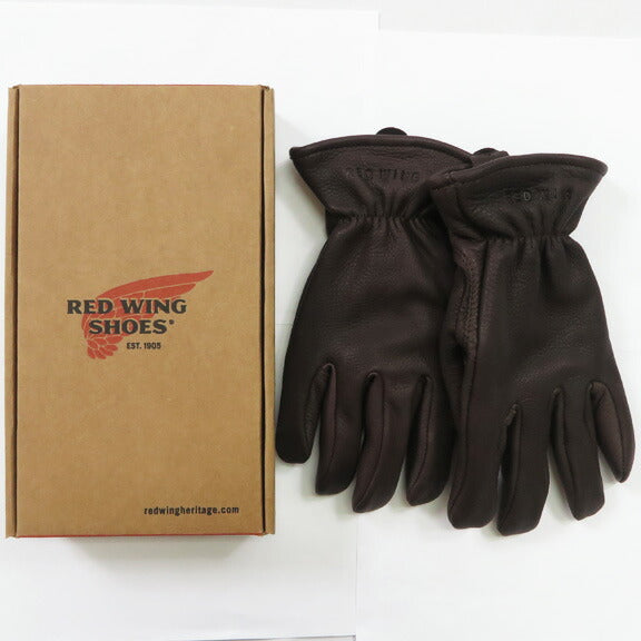 REDWING レッドウィング グローブ 手袋 ブラウンバックスキン 鹿革 裏地付き Gloves Lined Brown Buckskin 95231【2024-25年秋冬新作】