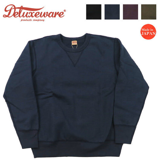 デラックスウェアDELUXEWAREクルーネックスウェットユニオンスペシャルフラットシーマーS101-00【2024-25年秋冬新作】