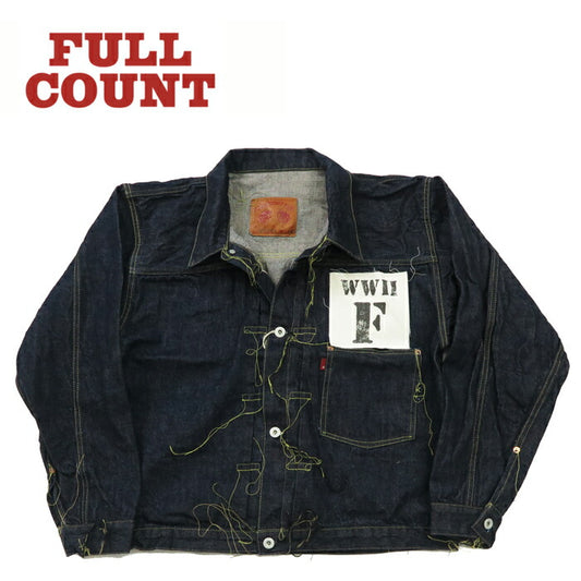 フルカウント FULLCOUNT S2107-24 大戦モデル デニムジャケット 1stモデル ブラウンコットン 13.7oz ジンバブエワイルドコットン 【2024-25年秋冬新作】