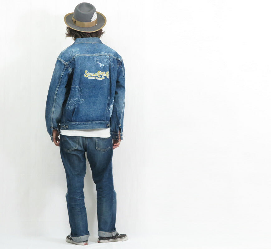 SUGAR CANE シュガーケーン 14.25oz デニム ジャケット セカンドタイプ 2nd CARTOON PAINT カートゥーンペイント DENIM JACKET 1953 ジージャン Gジャン SC15716 【2025年秋冬新作】