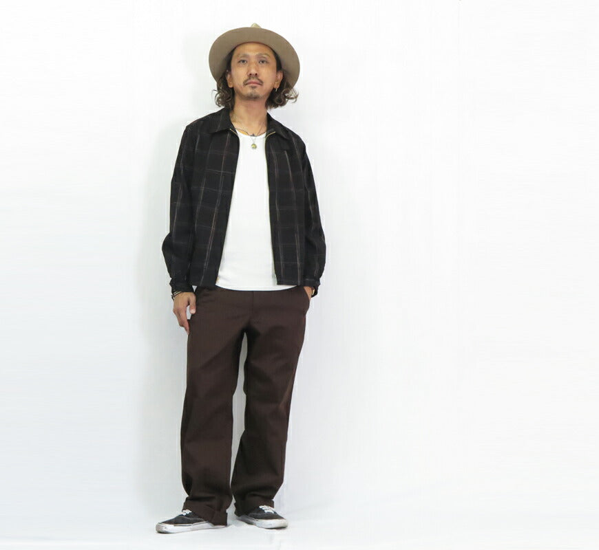シュガーケーン SUGAR CANE 長袖 コットン/レーヨンスポーツ ジャケット RAYON COTTON GABARDINE CHECK SPORTS JACKET SC15842 【2025年秋冬新作】