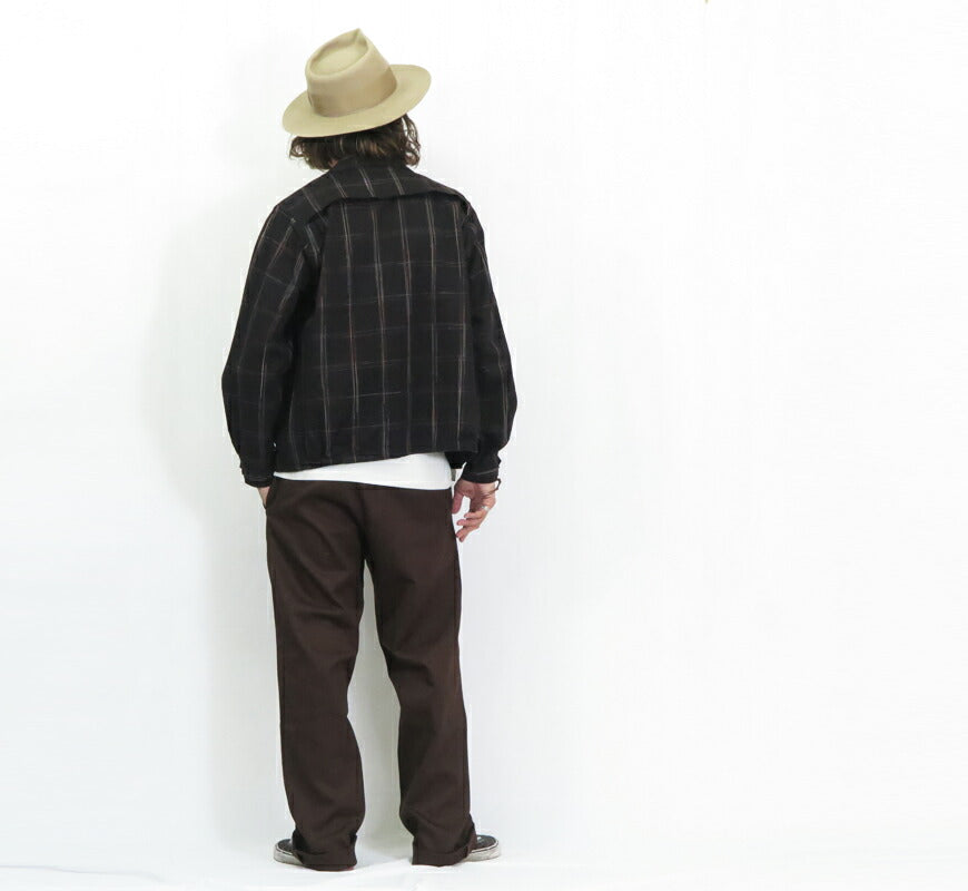 シュガーケーン SUGAR CANE 長袖 コットン/レーヨンスポーツ ジャケット RAYON COTTON GABARDINE CHECK SPORTS JACKET SC15842 【2025年秋冬新作】