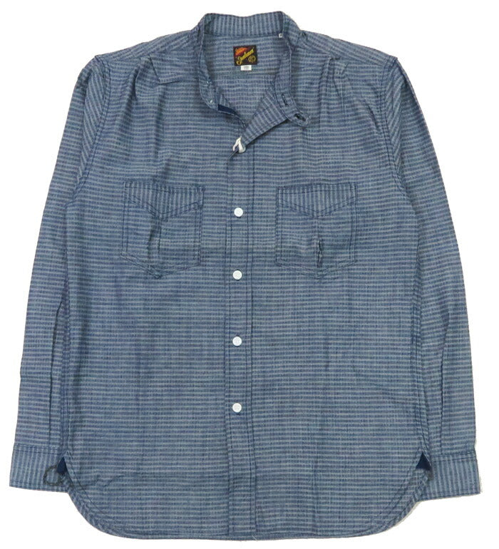 シュガーケーン SUGAR CANE MFSC NOS コーンミルズ インディゴジャガード 長袖 シャツ HOMESTEADER Mister Freedom ミスターフリーダム SC29468【2025年春夏新作】