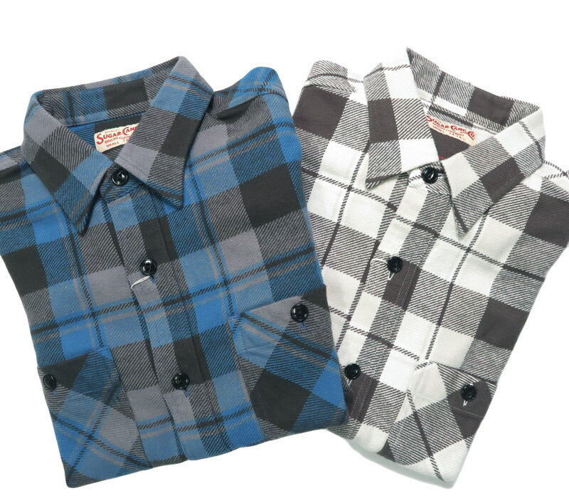 シュガーケーン SUGAR CANE 長袖 ツイルチェックワークシャツ  TWILL CHECK WORK SHIRT SC29558 【2025年秋冬新作】