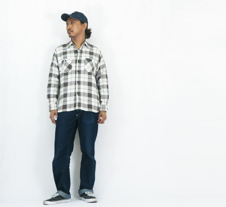 シュガーケーン SUGAR CANE 長袖 ツイルチェックワークシャツ  TWILL CHECK WORK SHIRT SC29558 【2025年秋冬新作】