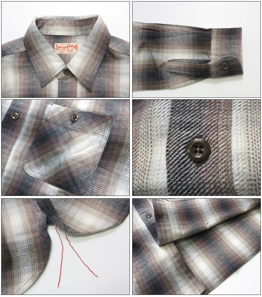 シュガーケーン SUGAR CANE 長袖 ツイルチェックワークシャツ  TWILL CHECK WORK SHIRT SC29561【2025年秋冬新作】