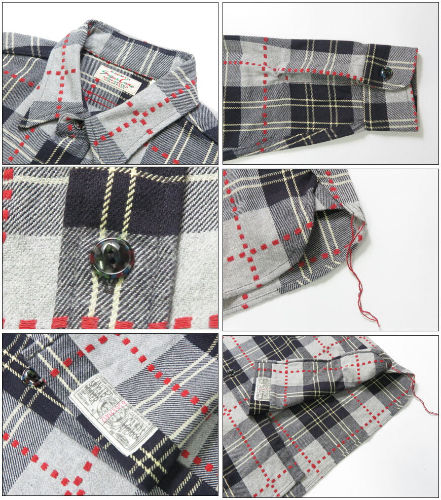 シュガーケーン SUGAR CANE 長袖 ワークシャツ ドビーチェック FICTION ROMANCE DOBBY CHECK WORK SHIRT   SC29583 【2025年秋冬新作】