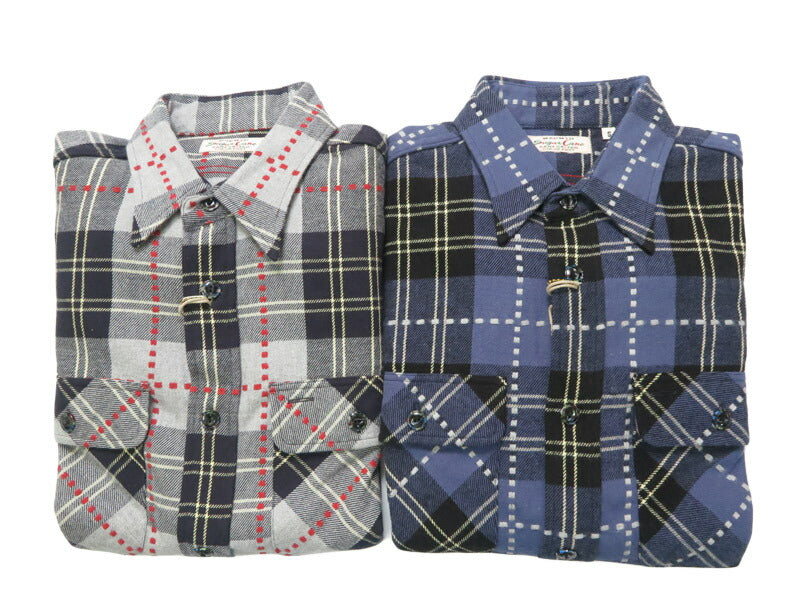 シュガーケーン SUGAR CANE 長袖 ワークシャツ ドビーチェック FICTION ROMANCE DOBBY CHECK WORK SHIRT   SC29583 【2025年秋冬新作】