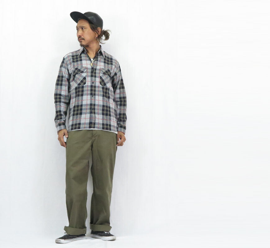 シュガーケーン SUGAR CANE 長袖 ワークシャツ ドビーチェック FICTION ROMANCE DOBBY CHECK WORK SHIRT   SC29583 【2025年秋冬新作】