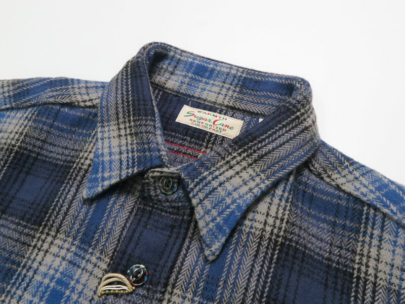 シュガーケーンSUGARCANE長袖ワークシャツヘリンボーンツイルチェックFICTIONROMANCEHERRINGBONETWILLCHECKWORKSHIRTSC29584【2025年秋冬新作】