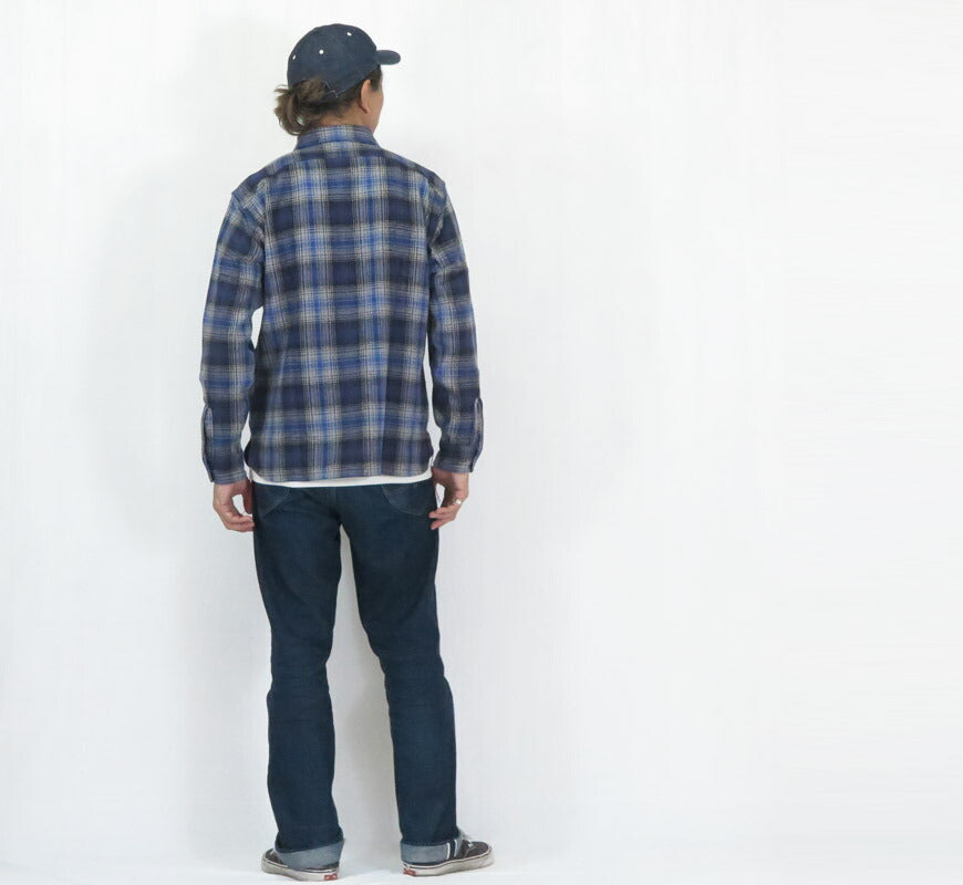 シュガーケーンSUGARCANE長袖ワークシャツヘリンボーンツイルチェックFICTIONROMANCEHERRINGBONETWILLCHECKWORKSHIRTSC29584【2025年秋冬新作】