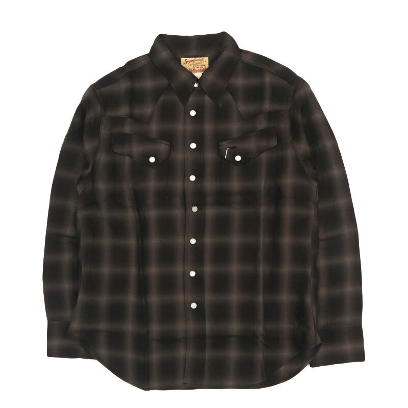 シュガーケーン SUGAR CANE 長袖 テンセルオンブレーチェック ウエスタンシャツ OMBRE CHECK WESTERN SHIRT SC29688 【2026年春夏新作】