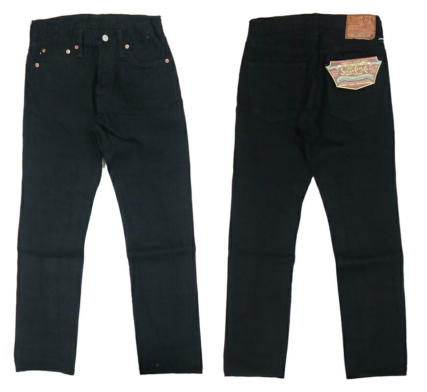SUGARCANEシュガーケーンジーンズデニムジーパンパンツブラックタイプ3スリムストレートBLACKDENIMJEANSSC41470