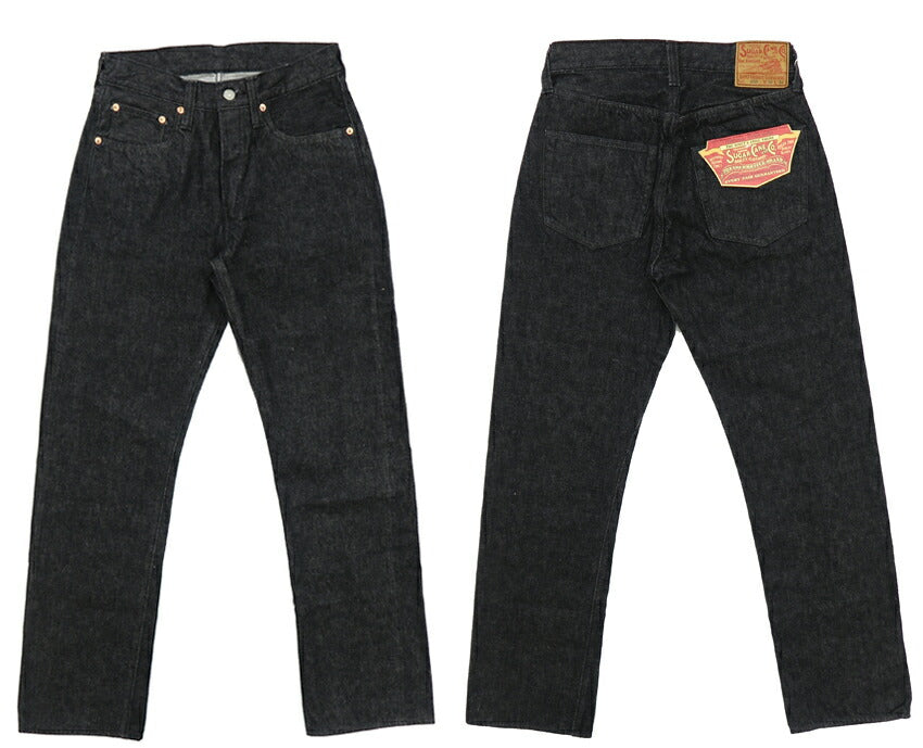 シュガーケーン SUGAR CANE 14.25oz ブラックデニム スタンダード ジーンズ SC42460 1947年モデル ワンウォッシュ ジーパン Gパン 【2024-25年秋冬新作】