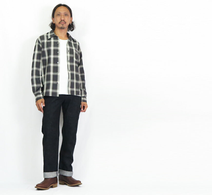 シュガーケーン SUGAR CANE 14.25oz ブラックデニム スタンダード ジーンズ SC42460 1947年モデル ワンウォッシュ ジーパン Gパン 【2024-25年秋冬新作】