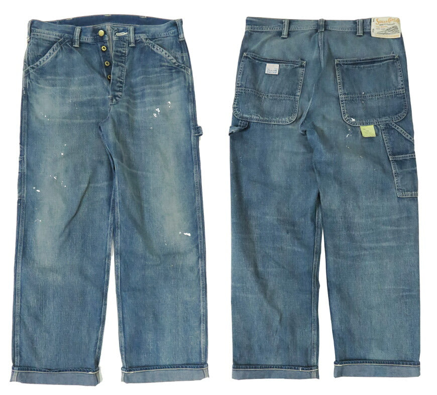 SUGAR CANE シュガーケーン 11oz. ブルーデニム ワークパンツ ユーズド加工 AGED MODEL SC42549 【2025年春夏新作】