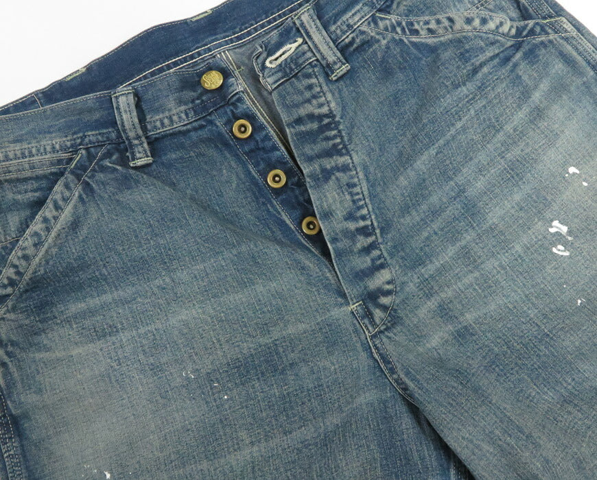 SUGAR CANE シュガーケーン 11oz. ブルーデニム ワークパンツ ユーズド加工 AGED MODEL SC42549 【2025年春夏新作】