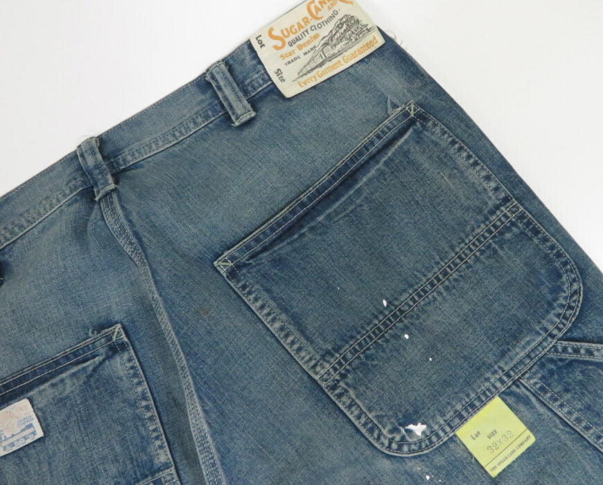 SUGAR CANE シュガーケーン 11oz. ブルーデニム ワークパンツ ユーズド加工 AGED MODEL SC42549 【2025年春夏新作】