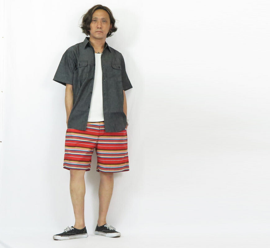 SUGAR CANE シュガーケーン サラぺボーダー ワーク ショートパンツ ハーフパンツ SC52536 【2025年春夏新作】