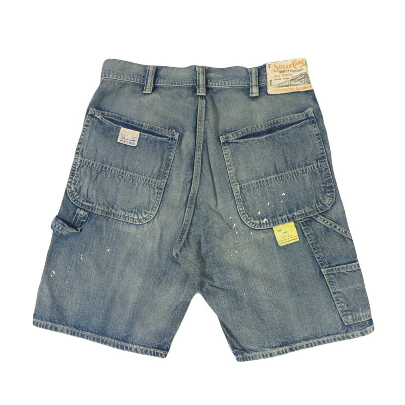 SUGAR CANE シュガーケーン 11oz. ブルーデニム ワークショーツ ユーズド加工 AGED MODEL ショートパンツ ハーフパンツ SC52568 【2025年春夏新作】