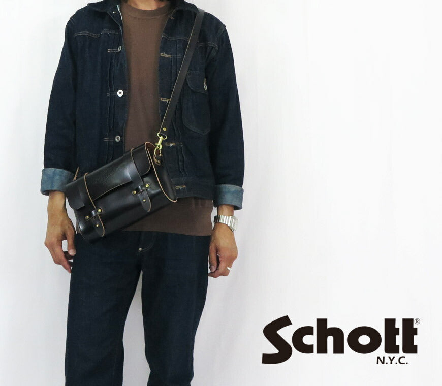 ショット Schott TOOL BAG レザー ツール バッグ ショルダーバッグ 牛革 SCH5976006【2025年春夏新作】