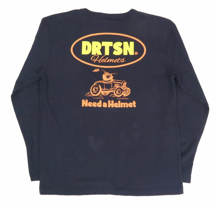 ダルチザン ステュディオ・ダ・ルチザン STUDIO D'ARTISAN 長袖 プリント Tシャツ "Need a Helmet" 8150B【2024-25年秋冬新作】