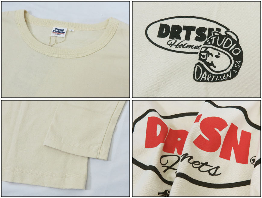 ダルチザン ステュディオ・ダ・ルチザン STUDIO D'ARTISAN 長袖 プリント Tシャツ "Need a Helmet" 8150B【2024-25年秋冬新作】