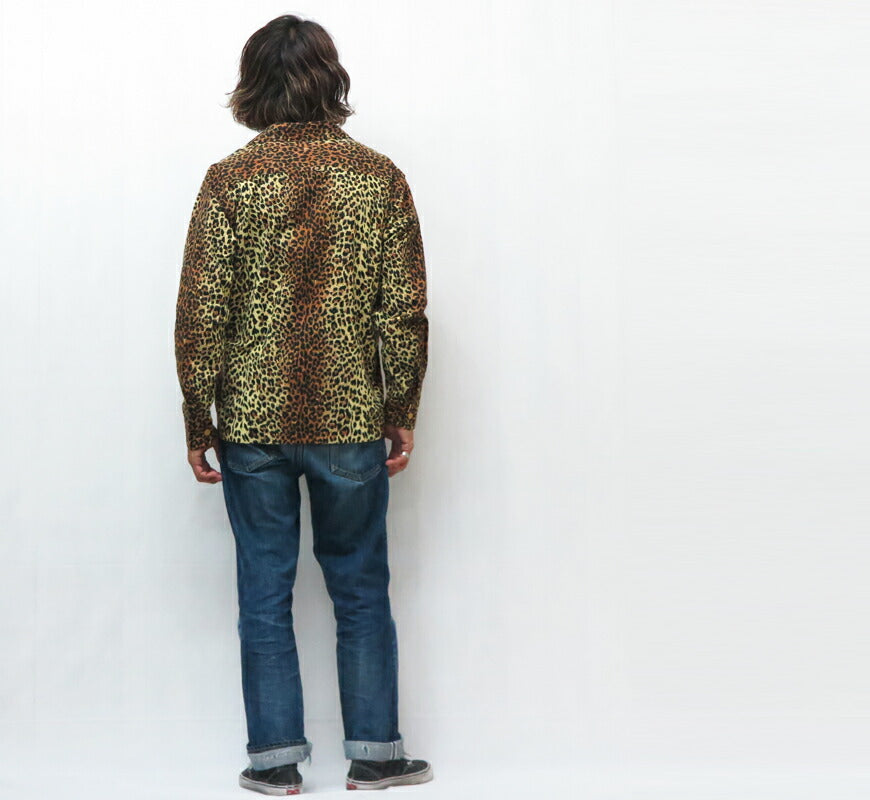 Style Eyes スタイルアイズ レオパード柄 長袖 フランネルスポーツシャツ Mid 1950s Style Flannel Sports Shirt “LEOPARD” SE29575 【2025年秋冬新作】