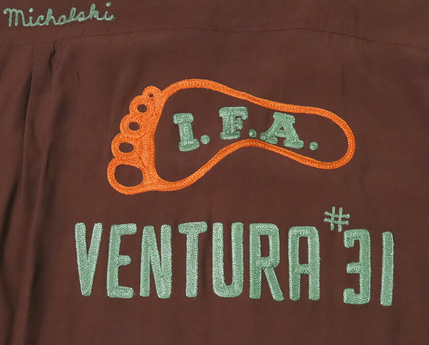 Style Eyes スタイルアイズ 半袖 ボウリングシャツ I.F.A ボーリング オープンカラー 刺繍 レーヨン SE39457 【2025年春夏新作】