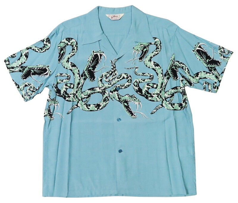 STAROFHOLLYWOODスターオブハリウッド半袖レーヨンオープンカラーシャツLEOPARDアロハシャツハワイアンシャツSH39490【2025年春夏新作】